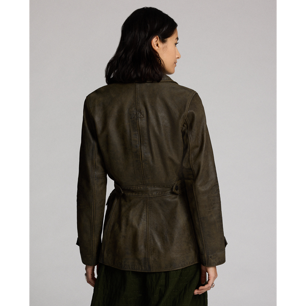 LAUREN RALPH LAUREN ベルテッド レザージャケット ベルテッド レザー ジャケット | ラルフ ローレン公式オンライン