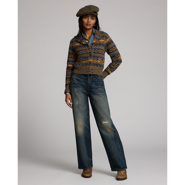 値下げ⤵⤵Ralph Laurenニットジャケット フェア アイル ジャカード セーター ジャケット | ラルフ