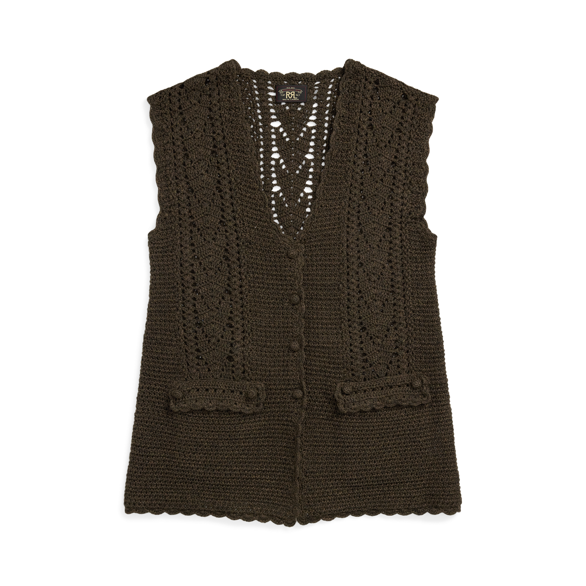 RRL◆クロシェパネドニットコットンベスト/1/コットン/KHK s7-AI282962053001_lifestyle?