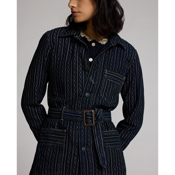 RRL ダブルアールエル インディゴプリントツイルショップコート インディゴ プリント ツイル ショップ コート | ラルフ ローレン