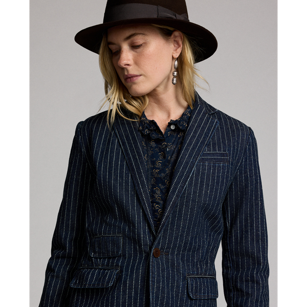 RRL インディゴドットストライプ デニムブレザー s7-AI282962096001_lifestyle?