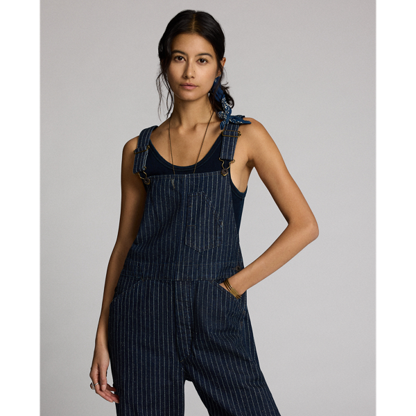 ラルフローレン★Indigo Dot-Stripe Denim Overall Indigo Dot-Stripe Denim Overall for Women | Ralph Lauren® PY
