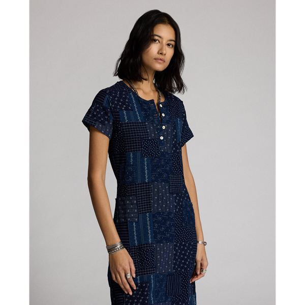 POLO RALPH LAURENプラッドパッチワーク ヘンリー シャツドレス POLO RALPH LAUREN（ポロ ラルフ ローレン）の「プラッドパッチ