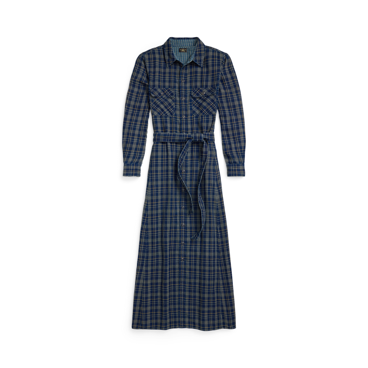 ラルフローレン★Indigo Plaid Double-Faced Shirtdress s7-AI282962134001_lifestyle?