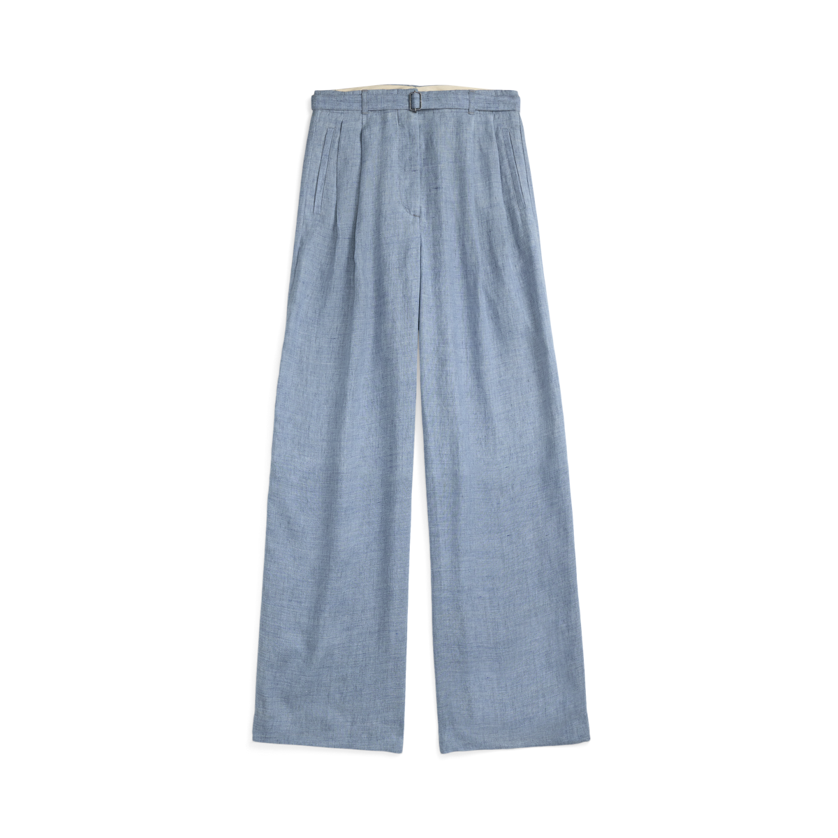 シック【Ralph Lauren Collection】センタープレス リネンパンツ 90s Ralph Lauren シルク リネン センタープレス スラックス
