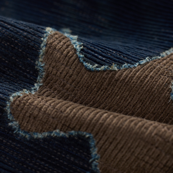 Repaired Indigo Corduroy Overall