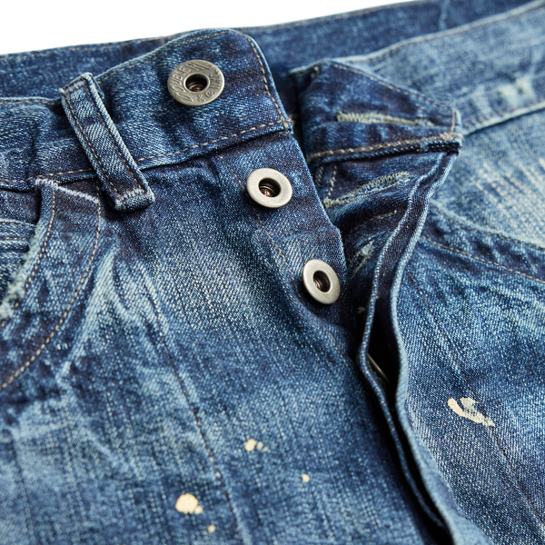 Jean Ryleigh rapiécé à boucle arrière RRL en Délavé Ryleigh 9