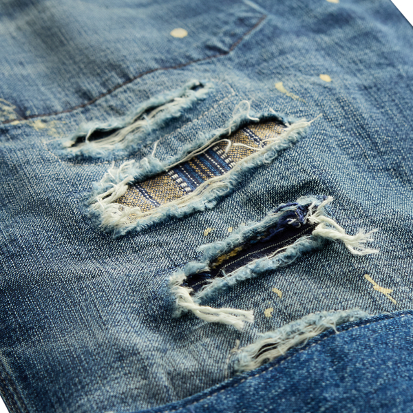 Jean Ryleigh rapiécé à boucle arrière RRL en Délavé Ryleigh 10