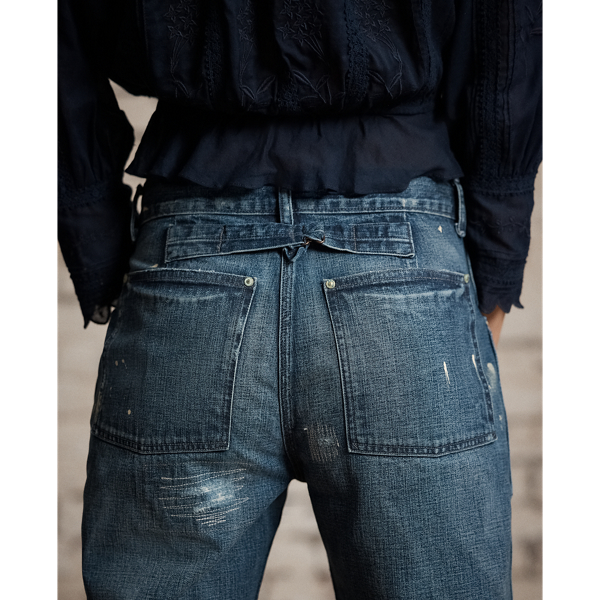 Jean Ryleigh rapiécé à boucle arrière RRL en Délavé Ryleigh 7