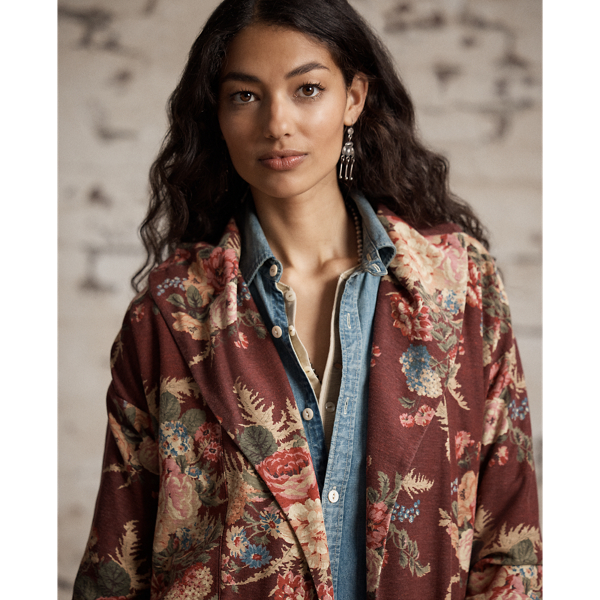 フローラル リネンコットン ジャージー ダスター | ラルフ