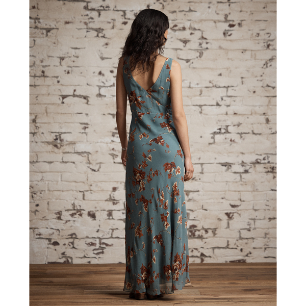 フローラル クリンクルド シルク シフォン ドレス | ラルフ ローレン