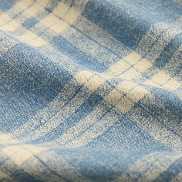 Plaid-Print Cotton-Linen Workshirt