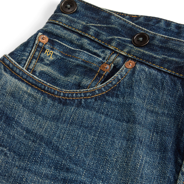 Indigo Selvedge Denim Skirt RRL in Averie Wash 8