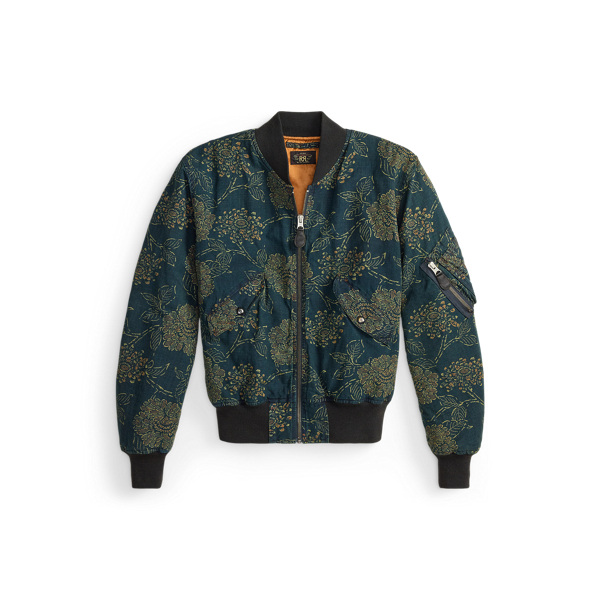 インディゴ リネンコットン フライト ジャケット | ラルフ ローレン