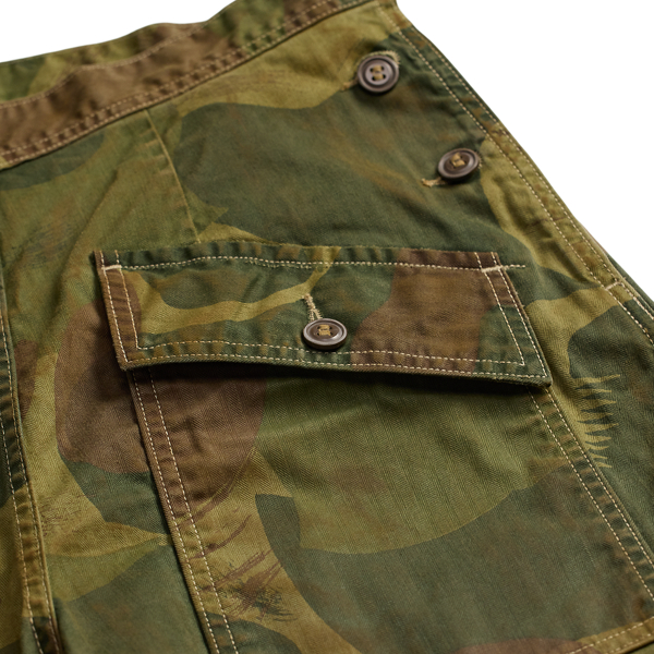 Distressed Olive Camo Herringbone Twill Trouser RRL 8