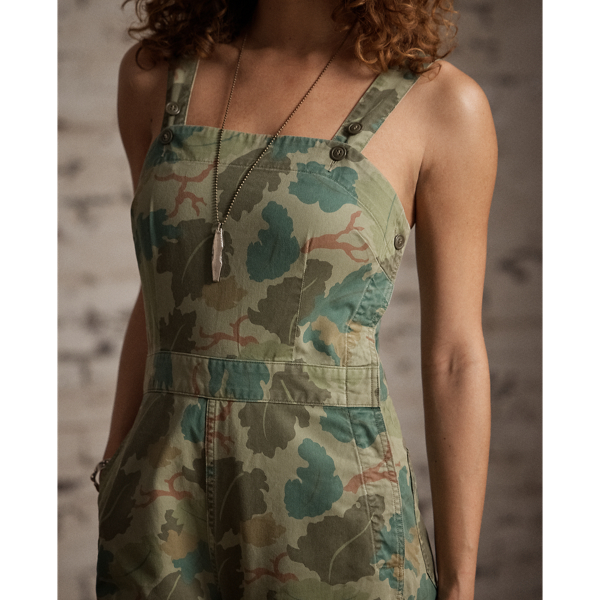 Olive Leaf Camo Camo-Print Twill Overall RRL 5