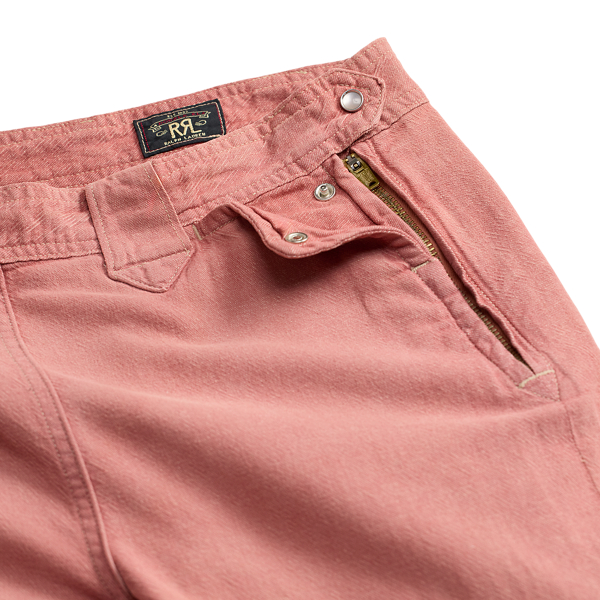 Baumwoll-Leinen-Hose im Westernstil RRL in Retro-Rot 7