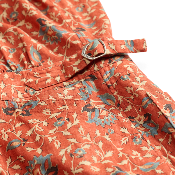 Combinaison b&eacute;b&eacute; fleurie en coton RRL en Rouge mystique/Multi 8