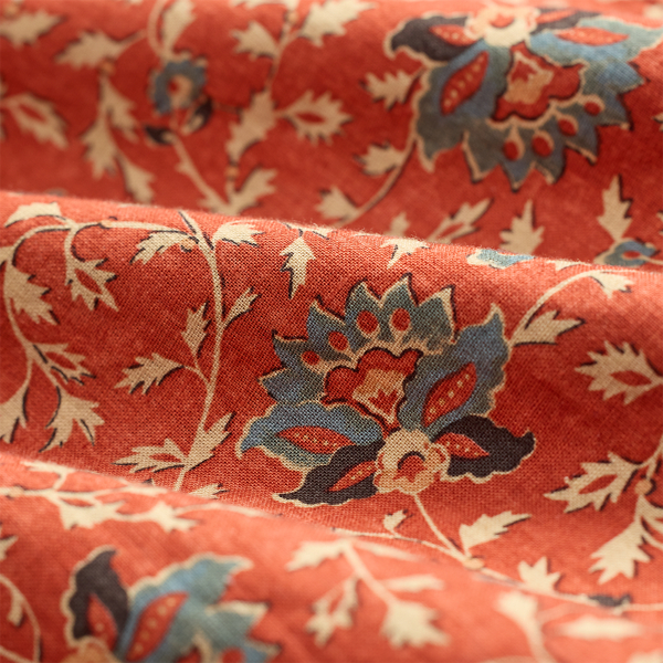 Combinaison b&eacute;b&eacute; fleurie en coton RRL en Rouge mystique/Multi 10