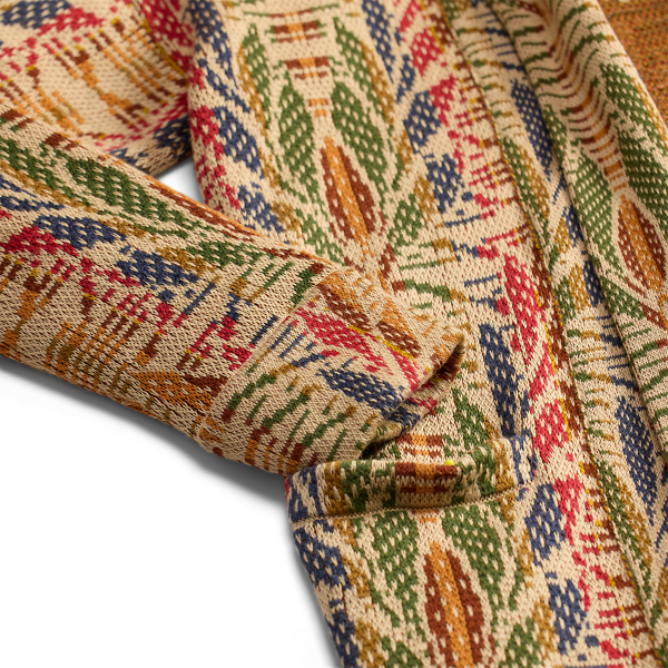Tan/Multi Patterned Jacquard Cardigan RRL 8