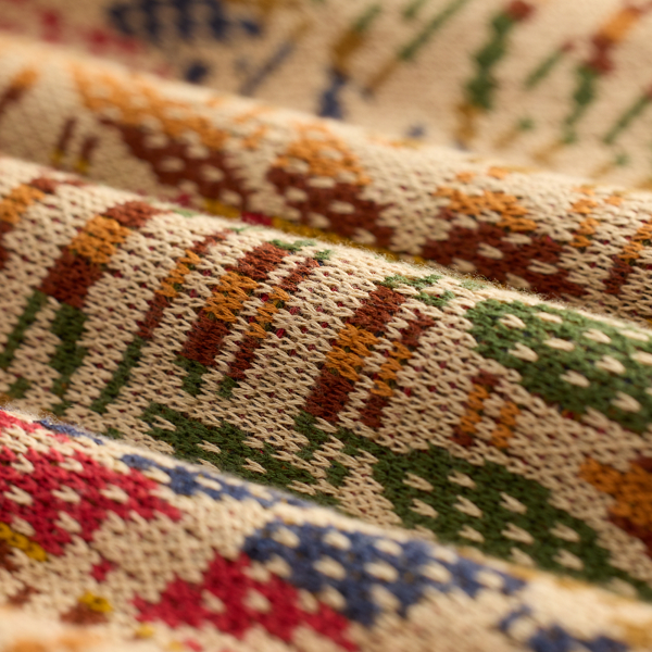 Tan/Multi Patterned Jacquard Cardigan RRL 9