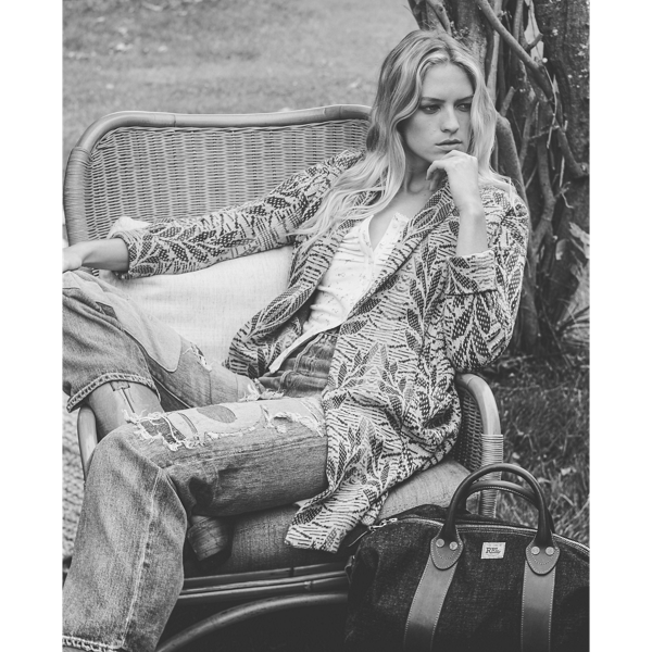 Tan/Multi Patterned Jacquard Cardigan RRL 10