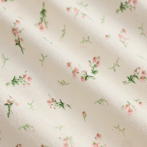 Gebl&uuml;mtes Baumwolloberteil mit Leinen RRL in Creme/Rosa/Gr&uuml;n 9