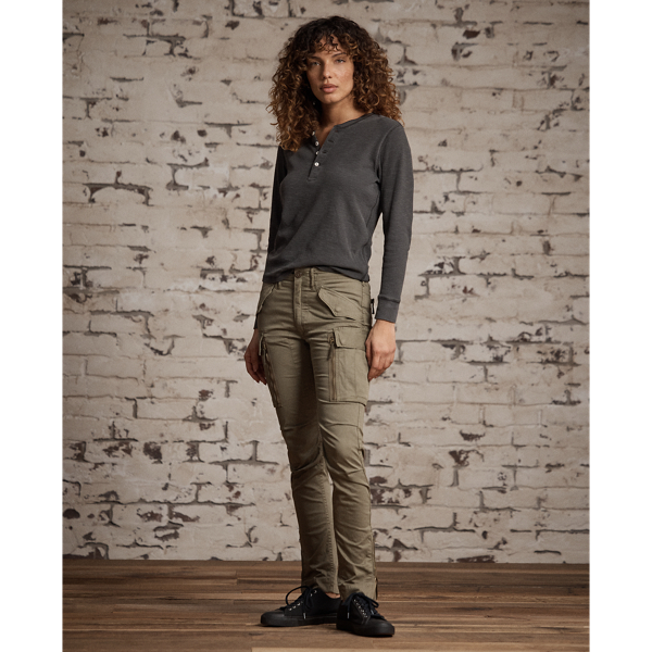 Faded Black Garment-Dyed Waffle-Knit Henley Shirt RRL 3