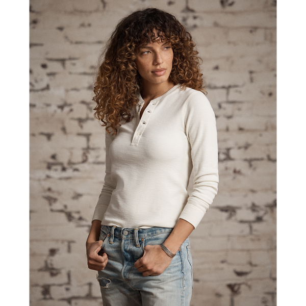 ワッフルニット ヘンリーネック シャツ | ラルフ ローレン公式