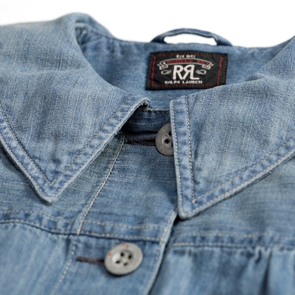 Distressed Denim Chore Coat