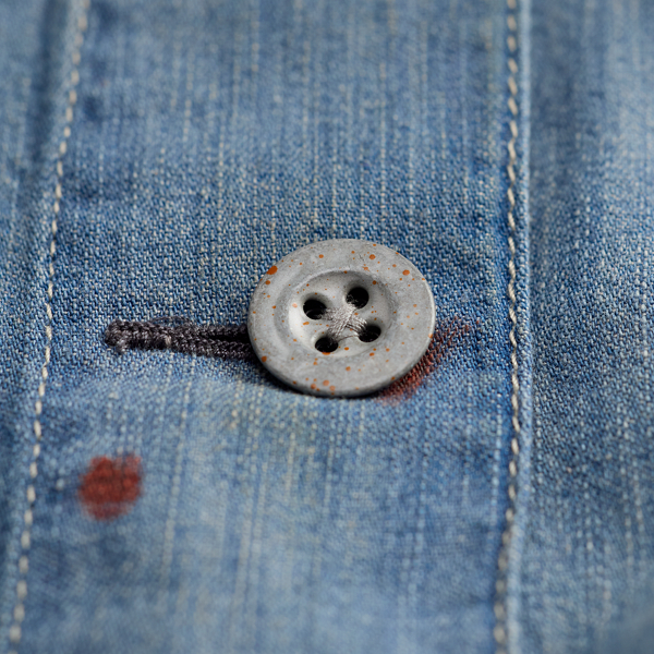 Distressed Denim Chore Coat