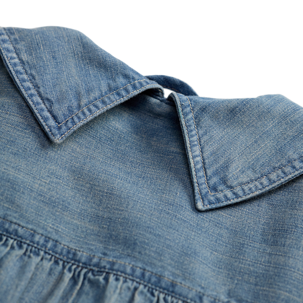 Distressed Denim Chore Coat