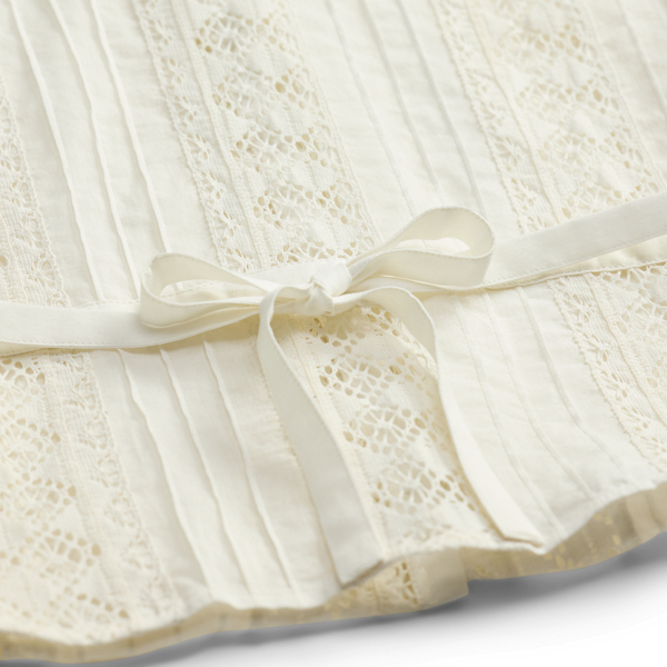 Lace Trim Cotton Voile Blouse