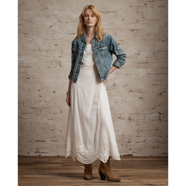 Embroidered Cotton Voile Dress
