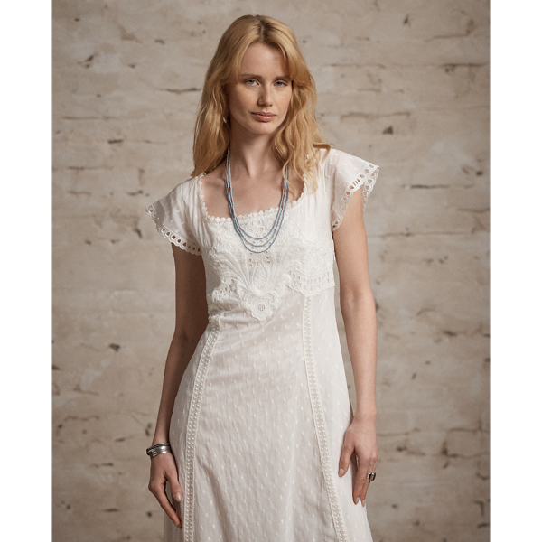 Embroidered Cotton Voile Dress