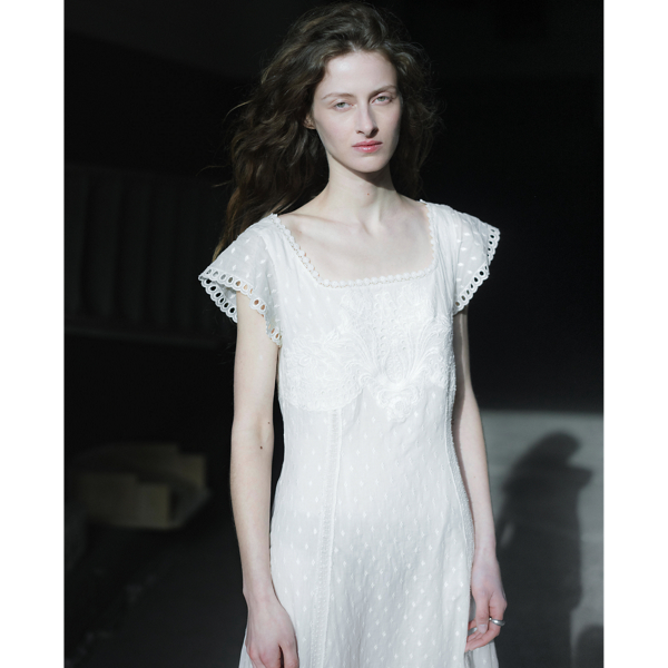 Embroidered Cotton Voile Dress