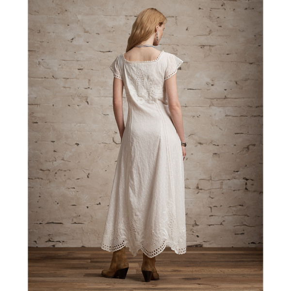Embroidered Cotton Voile Dress