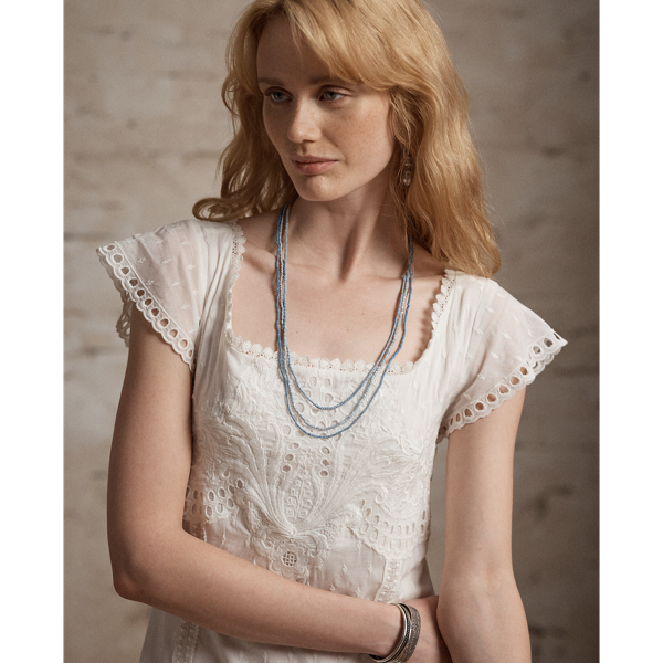 Embroidered Cotton Voile Dress