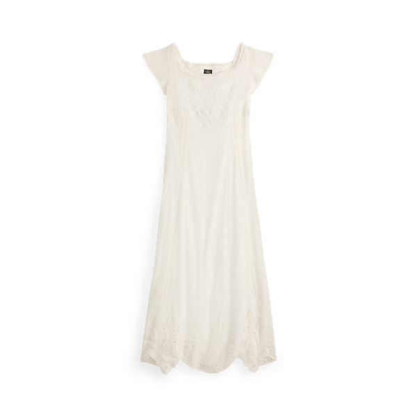 Embroidered Cotton Voile Dress