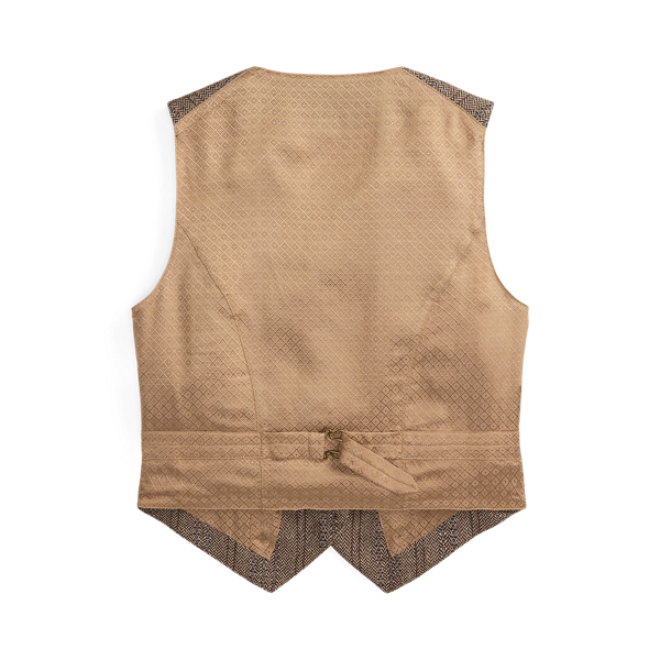 Wool-Cotton Herringbone Vest