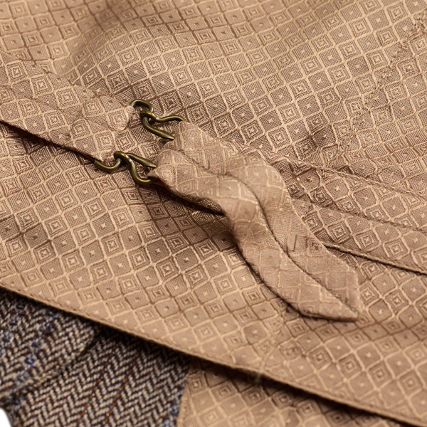 Wool-Cotton Herringbone Vest