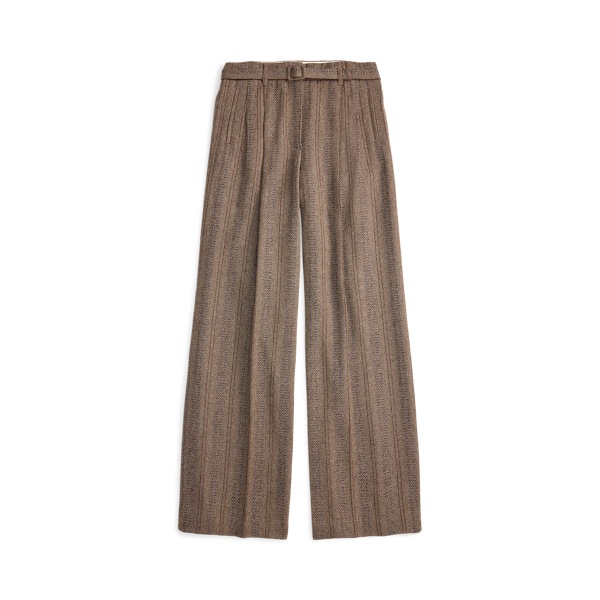 Wool-Cotton Herringbone Pant