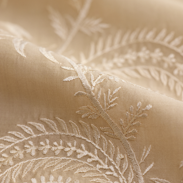 Embroidered Cotton-Silk Blouse