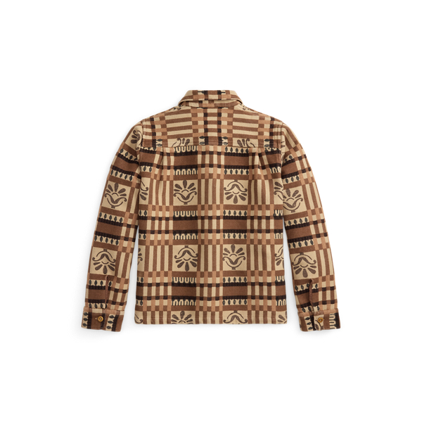 Block-Print Jacquard Overshirt