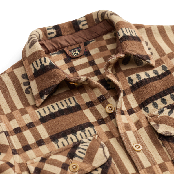 Block-Print Jacquard Overshirt