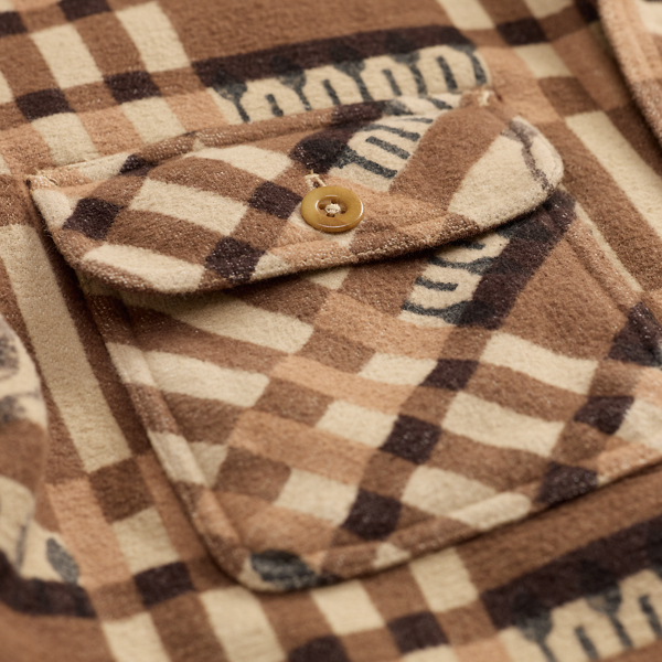 Block-Print Jacquard Overshirt
