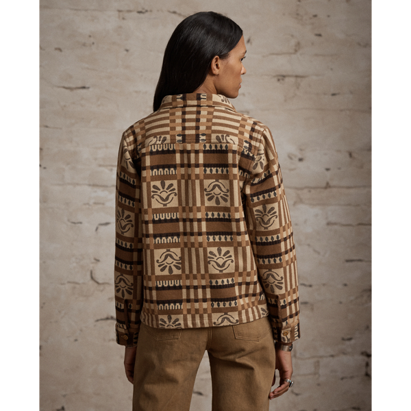 Block-Print Jacquard Overshirt