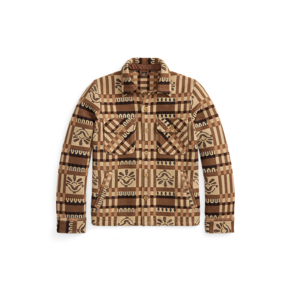 Block-Print Jacquard Overshirt