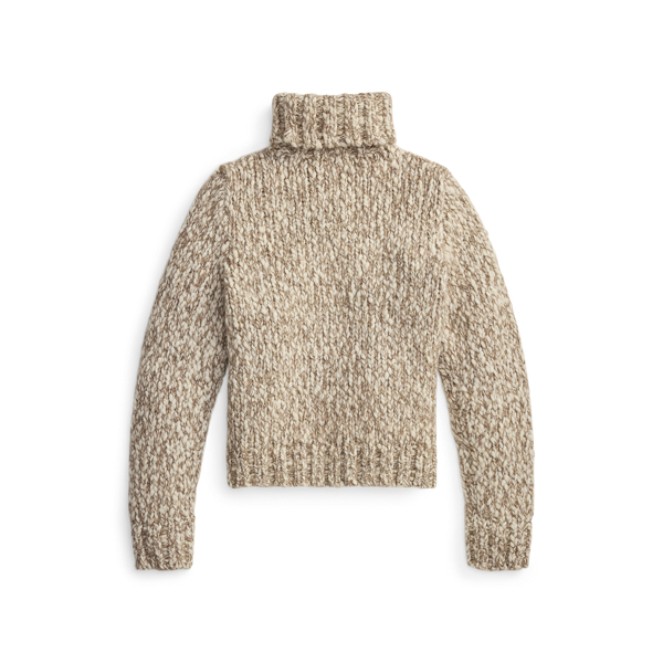 Gem&ecirc;leerde trui met turtleneck in wolmix
