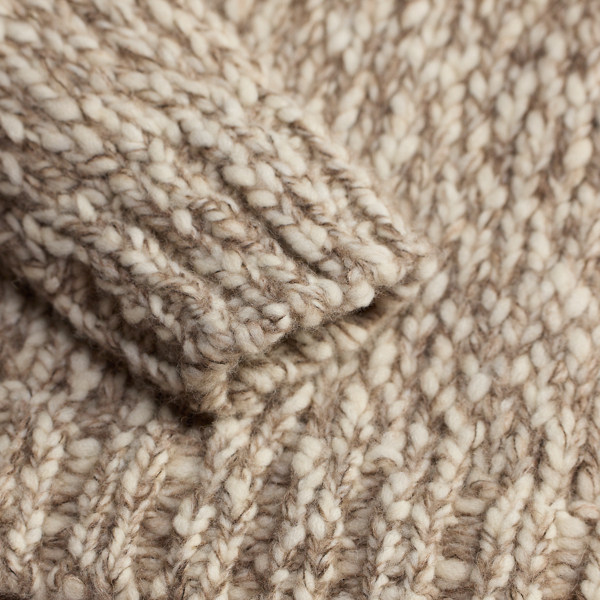Gem&ecirc;leerde trui met turtleneck in wolmix